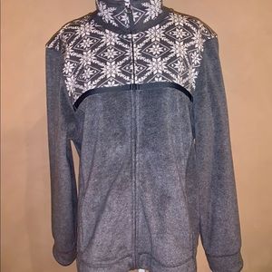 L.L. Bean Fair Isle Sweater Fleece size large